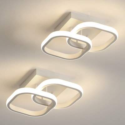 Pheashine Sleek Led Ceiling Light Square 24W Neutral Light 2 Pack - image 1