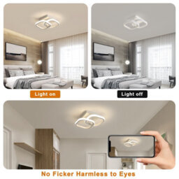 Pheashine Sleek Led Ceiling Light Square 24W Neutral Light 2 Pack - thumbnail 6