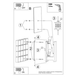 Luminosa Lighting Luminosa Lappo Flush Wall Lamp Natural Wood - thumbnail 5