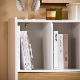Sobuy Str11-Nw, Home Office Bookcase Standing Shelf Storage Shelf File Cabinet Storage Cabinet,w72Xd30Xh109.7 - thumbnail 9