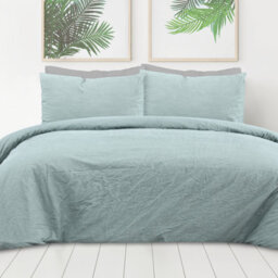 Smart Living Luxury Pure Cotton Plain Dye Duvet Cover With Pillowcase - thumbnail 2