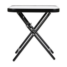Taylor & Brown 48Cm Folding Drinks Side Table, Foldable Coffee Table, Outdoor Garden Table, Small Patio Table (Plain - Square) - thumbnail 5