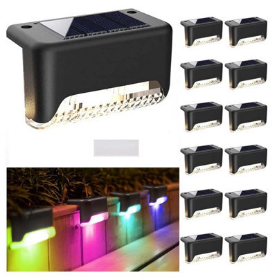 SECURICAM 16 Pack Solar Led Deck Lights - Rgb Colour Changing - Garden Patio Pathway Stairs Fence - image 1