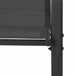 Vidaxl Stackable Garden Chairs 4 Pcs Black Textilene Fabric - thumbnail 9
