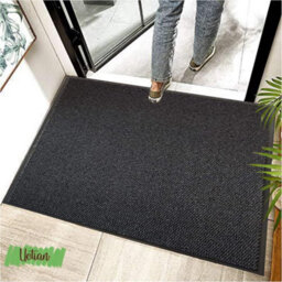 UETIAN Grey Rubber Barrier Mat, Heavy Duty, Dirt Trapper & Absorbent Mat, Polypropylene Pile, Outdoor & Indoor (120Cm X 180Cm) - thumbnail 3