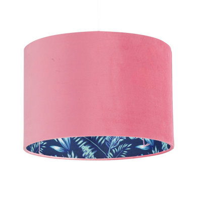 First Choice Lighting Flamingo - Velvet Pink Flamingo 30Cm Pendant Or Table Lamp Shade - image 1