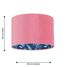 First Choice Lighting Flamingo - Velvet Pink Flamingo 30Cm Pendant Or Table Lamp Shade - thumbnail 8