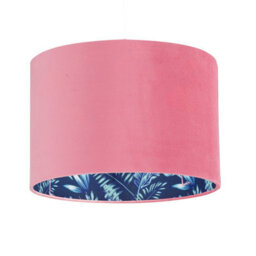 First Choice Lighting Flamingo - Velvet Pink Flamingo 30Cm Pendant Or Table Lamp Shade - thumbnail 1