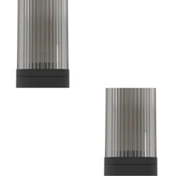 Loops 2 Pack Sleek Modern Black Wall Light For Indoor Minimalist Home Decor - thumbnail 1
