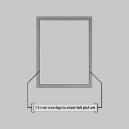 Ak Frames 100X70Cm Mid Grey Picture Mounts To Fit 90X60Cm Aperture Size - Mount Board Only (No Frame Included) - thumbnail 4