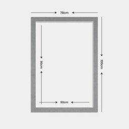 Ak Frames 100X70Cm Mid Grey Picture Mounts To Fit 90X60Cm Aperture Size - Mount Board Only (No Frame Included) - thumbnail 3