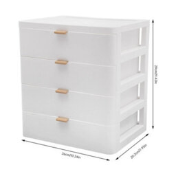 4 Drawer Desktop Storage Box Desk Organizer - thumbnail 2