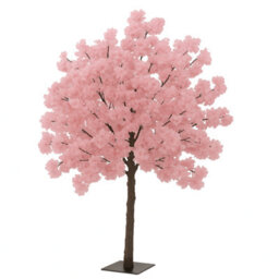 Sandra Chaircovers Wedding General 120Cm Pink Artificial Wisteria Cherry Bloom Tree, Single Tabletop Centrepiece, Polyurethane Fibreglass - thumbnail 3