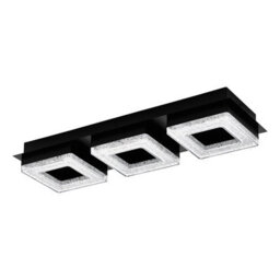 Eglo Fradelo 1 Led Rectangular Black/crystal Ceiling Light - thumbnail 3