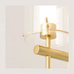 CGC Lighting Cgc Riley Satin Brass & Glass Cylinder Wall Light - thumbnail 4