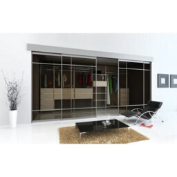 Afit Top Hung Double Wardrobe Sliding Door System To Suit 1.8M Opening - 2 Door Kit - thumbnail 2