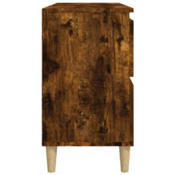 Berkfield Sink Cabinet Smoked Oak 80X33X60 Cm Engineered Wood - thumbnail 7