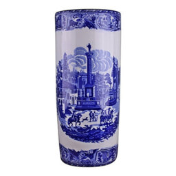 Geko Umbrella Stand, Vintage Blue & White Townscape Design - thumbnail 1
