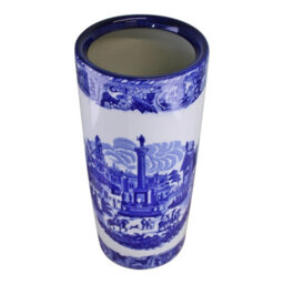 Geko Umbrella Stand, Vintage Blue & White Townscape Design - thumbnail 3