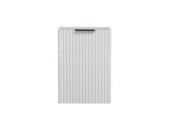 Impact Furniture Cloakroom Vanity Unit Small Sink Wall Cabinet Slimline White Ribbed 400mm Adel - thumbnail 2