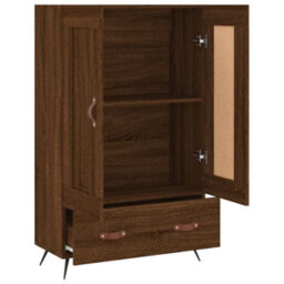 Berkfield Highboard Brown Oak 69.5X31X115 Cm Engineered Wood - thumbnail 6