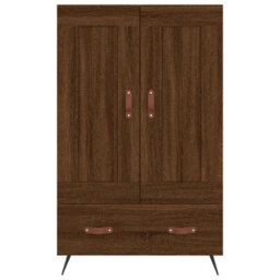 Berkfield Highboard Brown Oak 69.5X31X115 Cm Engineered Wood - thumbnail 5