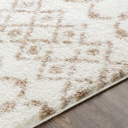 Livabliss Aliyah Shaggy-Global Tan Cream Plush Soft Pile Living Bedroom Rug 160 X 220 Cm Easy Care, Non Shedding - thumbnail 3