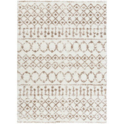 Livabliss Aliyah Shaggy-Global Tan Cream Plush Soft Pile Living Bedroom Rug 160 X 220 Cm Easy Care, Non Shedding