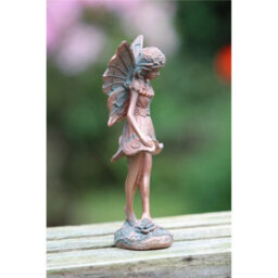 Magical Fairy Home Decor Ornament Bronze Effect Garden Angel Statue Gift - thumbnail 3