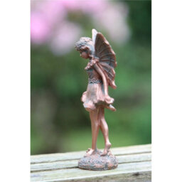 Magical Fairy Home Decor Ornament Bronze Effect Garden Angel Statue Gift - thumbnail 4