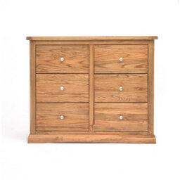 Cabinet Bits Salerno 6 Drawer Chest Of Drawers Chrome Knob - thumbnail 1