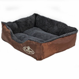 Actiaspet Faux Fur Pet Bed Brown/grey Small - thumbnail 4