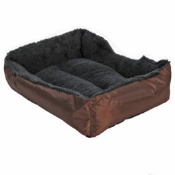 Actiaspet Faux Fur Pet Bed Brown/grey Small - thumbnail 6
