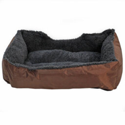 Actiaspet Faux Fur Pet Bed Brown/grey Small - thumbnail 5