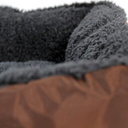Actiaspet Faux Fur Pet Bed Brown/grey Small - thumbnail 8