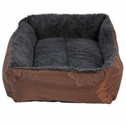 Actiaspet Faux Fur Pet Bed Brown/grey Small - thumbnail 9