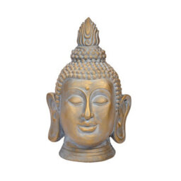 My Smart Buy Buddha Xl - 50 Cm Brushed Gold Garden Statue, Serene Indoor/outdoor Décor, Tranquil Feature For Patios And Gardens - thumbnail 2