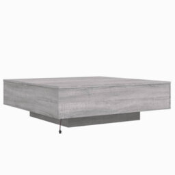 Berkfield Coffee Table With Led Lights Grey Sonoma 100X100X31 Cm - thumbnail 8