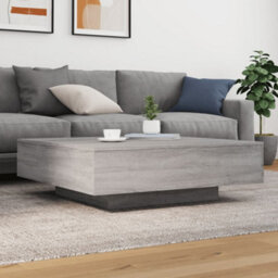 Berkfield Coffee Table With Led Lights Grey Sonoma 100X100X31 Cm - thumbnail 4
