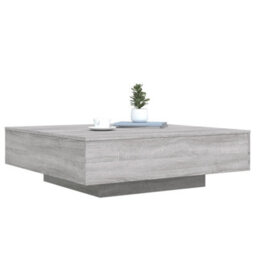 Berkfield Coffee Table With Led Lights Grey Sonoma 100X100X31 Cm - thumbnail 5