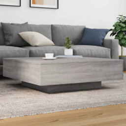 Berkfield Coffee Table With Led Lights Grey Sonoma 100X100X31 Cm - thumbnail 1