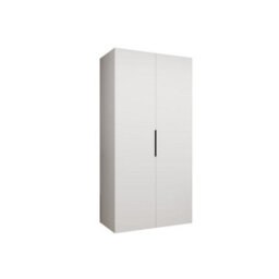 Arte White Marbella I Hinged Door Wardrobe 100Cm - Fresh Modern Wardrobe With Sleek Storage - thumbnail 2