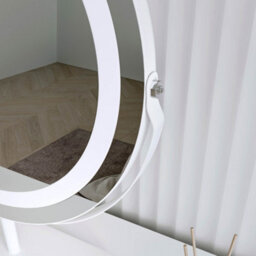 CARME Home Ava White Marble Touch Sensor Led Light Mirror - thumbnail 5
