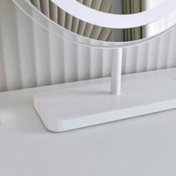 CARME Home Ava White Marble Touch Sensor Led Light Mirror - thumbnail 3