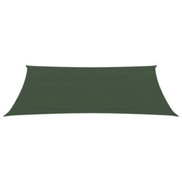 Berkfield Sunshade Sail 160 G/m2 Dark Green 2X4.5 M Hdpe - thumbnail 2