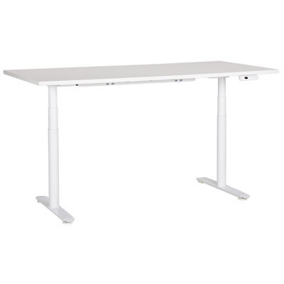 Beliani Electric Adjustable Standing Desk Destinas 180 Cm 80 Cm White - image 1
