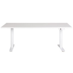 Beliani Electric Adjustable Standing Desk Destinas 180 Cm 80 Cm White - thumbnail 4