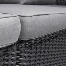 Keter California Graphite Resin 5 Seater Garden Furniture Set With Footstool - thumbnail 3