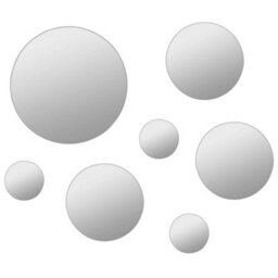 Walplus 7 Piece Wall Mirror Set Round Glass - thumbnail 3