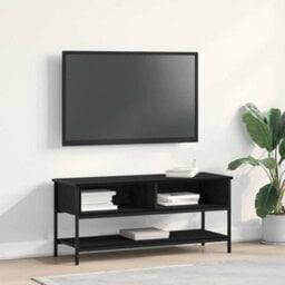 Walplus Tv Cabinet Black Oak 100 X 35 X 45 Cm Engineered Wood - thumbnail 1